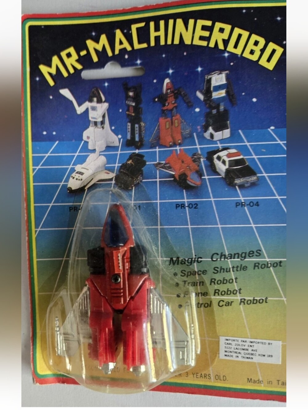 Mr. Machinerobo Action Figure 1980s In Package Vintage